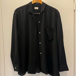 Wilfred Black Button-Up Blouse